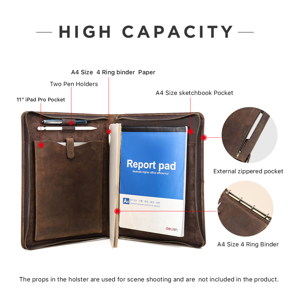 Lüks Retro A4 İnek Derisi İş P - Binder A4 Lever incelemesi ve fiyatı