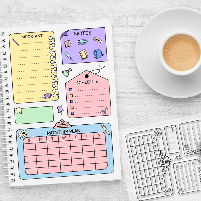 Aylık Takvim Planlayıcısı Yapı - Rubber Date Stamp incelemesi ve fiyatı