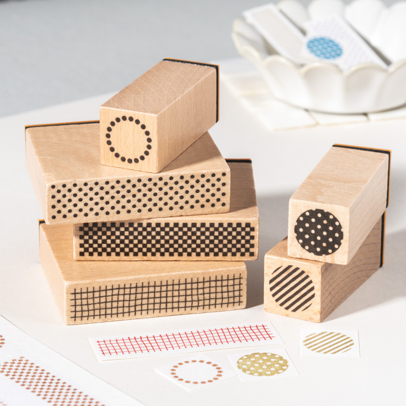 JIANQI Geometrik Estetik Ahşap - Rubber Date Stamp incelemesi ve fiyatı