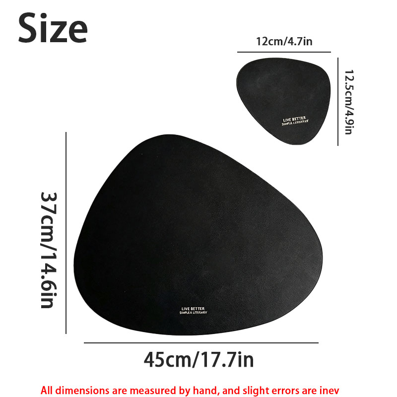 2/4/8/12 adet Damla Şeklinde D - Leather Desk Pad incelemesi ve fiyatı
